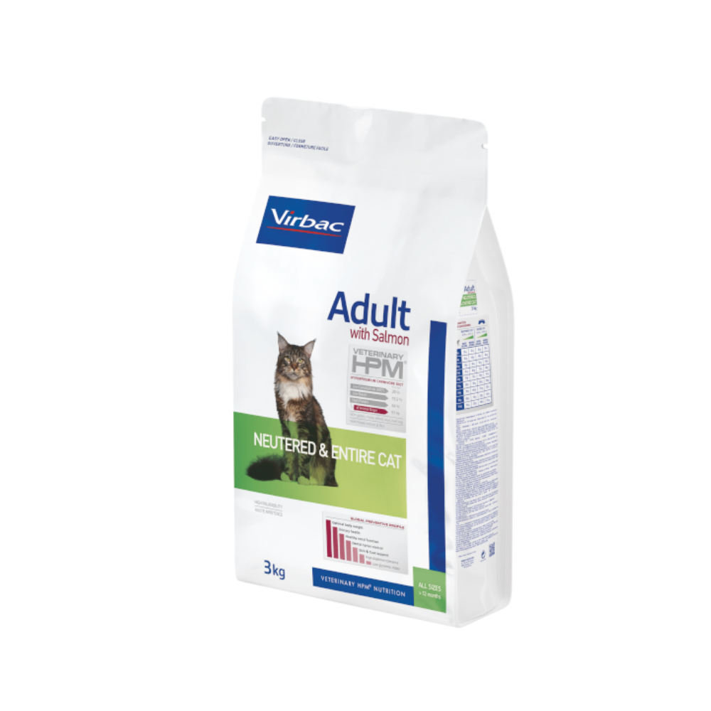 Virbac Yetişkin Kedi Maması Adult with Salmon Neutered & Entire Cat 3 Kg
