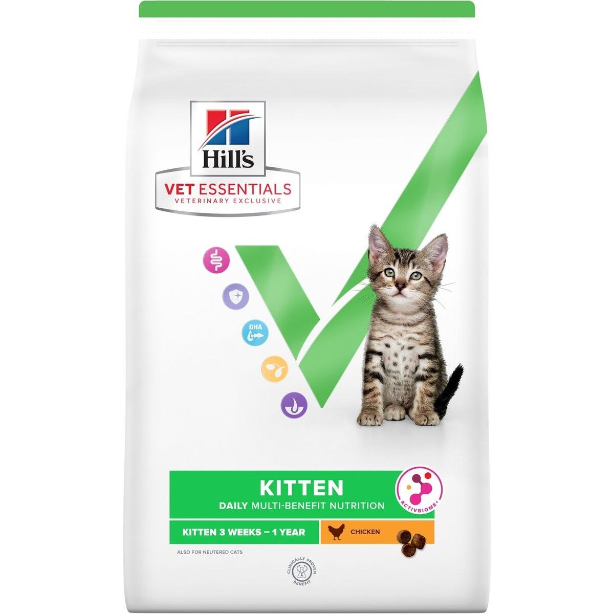 Hill's Vet Essentials Multi-Benefit Tavuklu Yavru Kedi Maması 1,5 kg